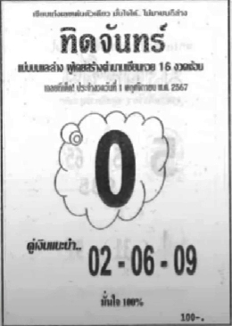 หวยทิดจันทร์ 1/11/67