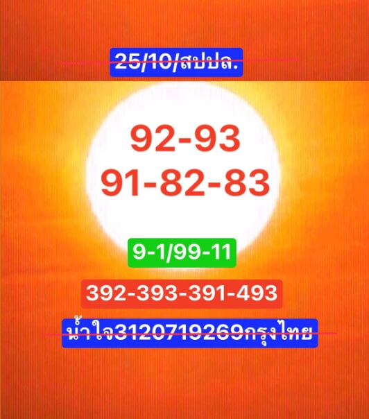 หวยลาว 25/10/67 ชุดที่ 3