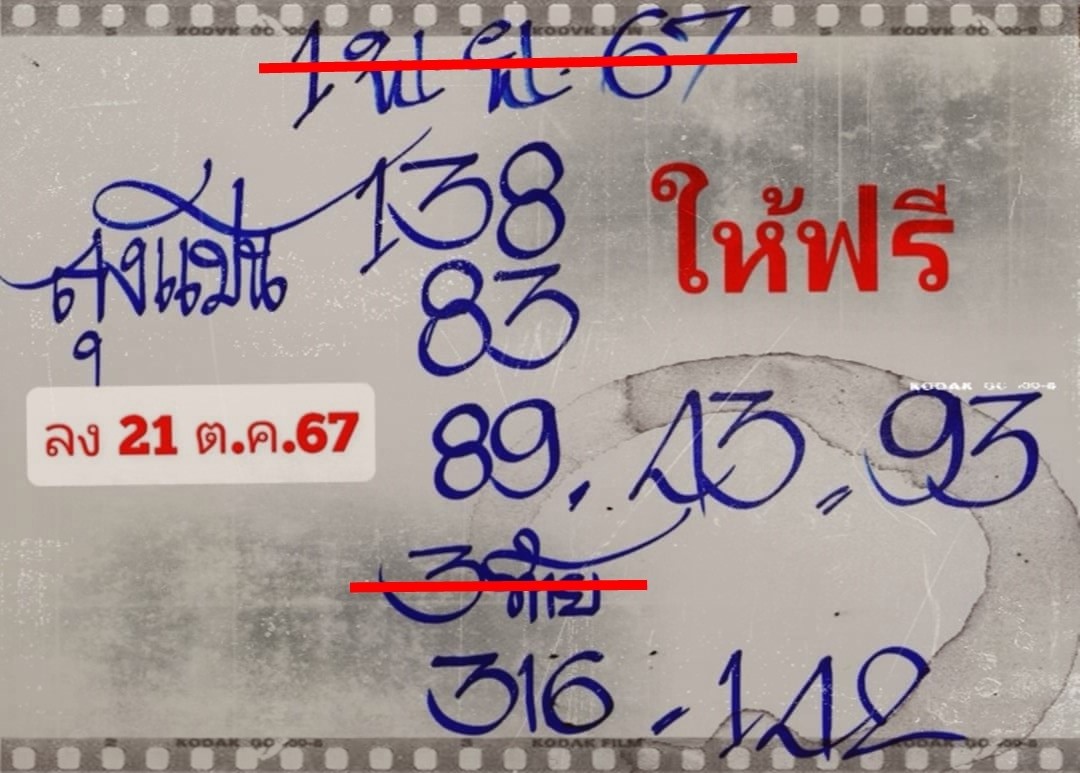 หวยลุงแป้น 1/11/67