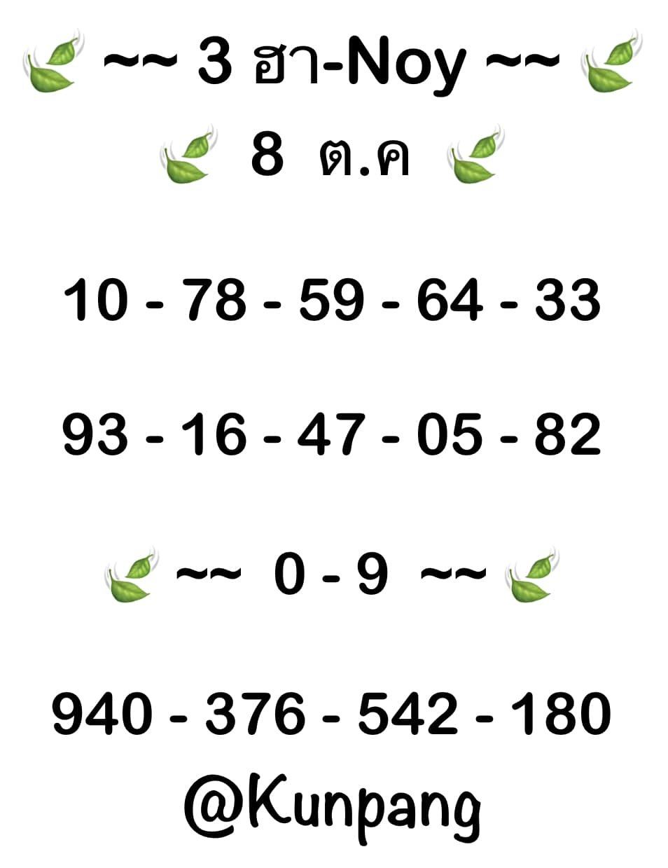 หวยฮานอย 8/10/67 ชุดที่ 9