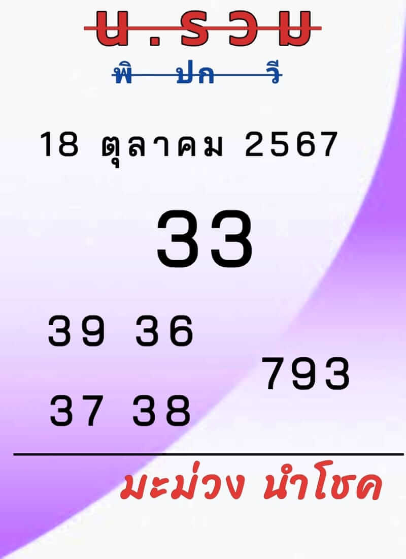 หวยฮานอย 18/10/67 ชุดที่ 7