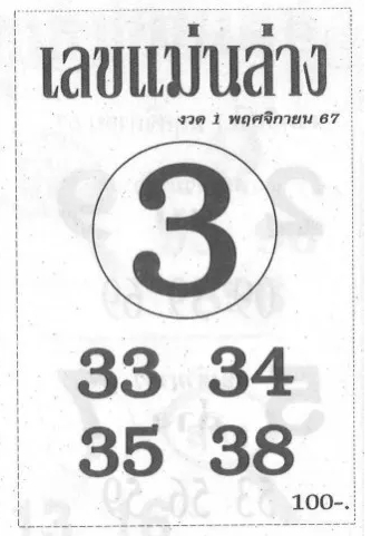 เลขแม่นล่าง 1/11/67