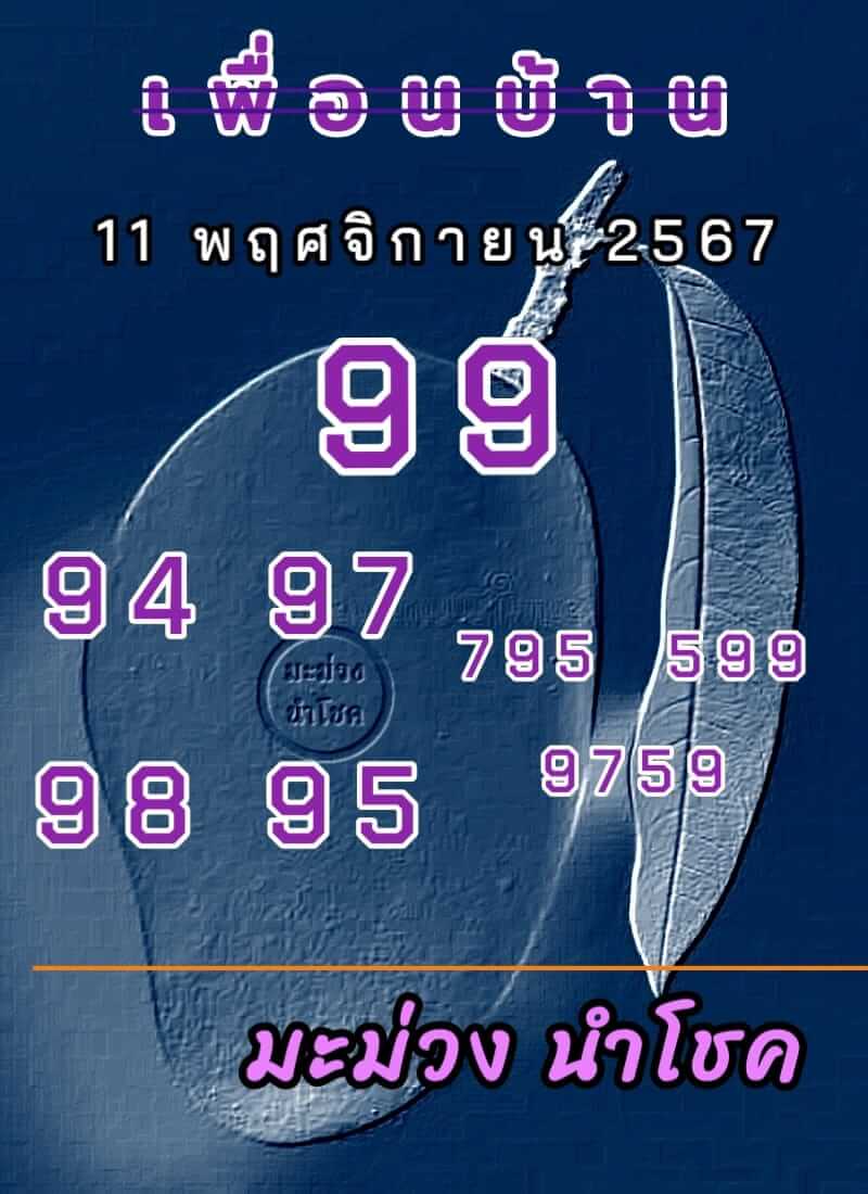 หวยลาว 11/11/67 ชุดที่ 1