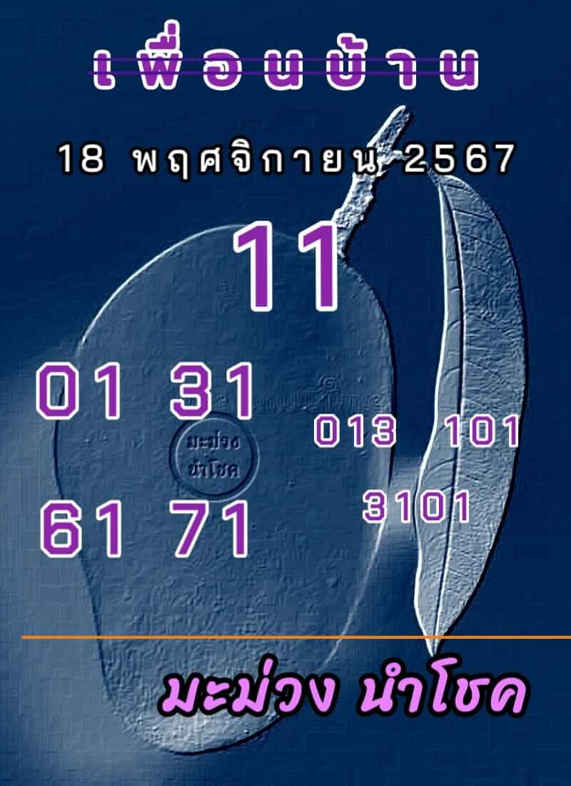 หวยลาว 18/11/67 ชุดที่ 5