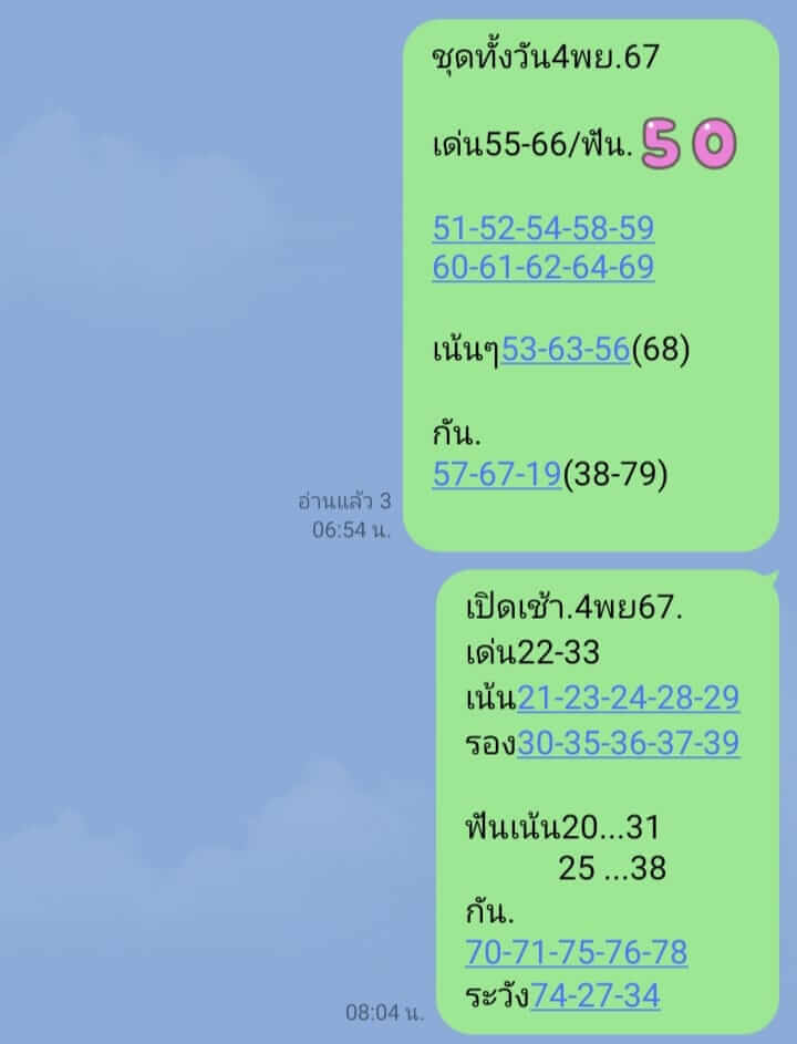 หวยหุ้น 4/11/67 ชุดที่ 10