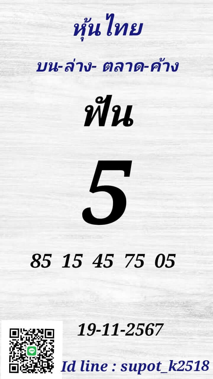 หวยหุ้น 19/11/67 ชุดที่ 2