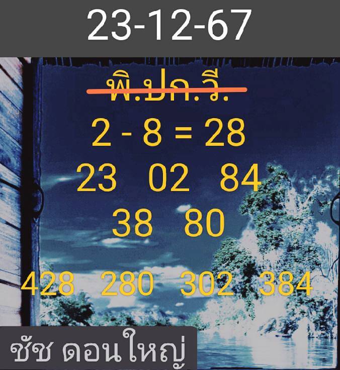 หวยฮานอย 23/12/67 ชุดที่ 3