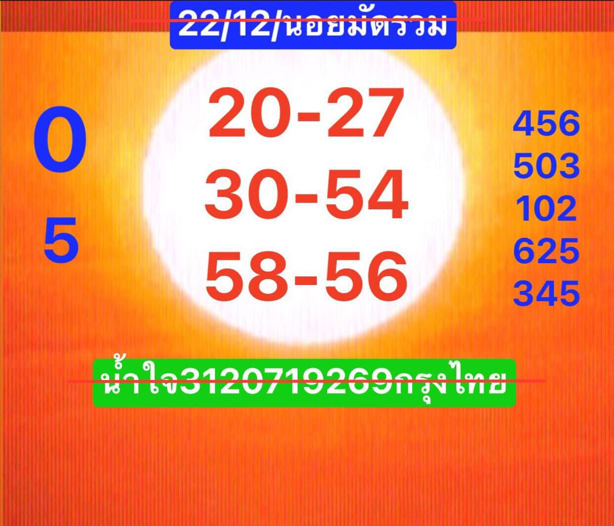 หวยฮานอย 22/12/67ชุดที่ 5