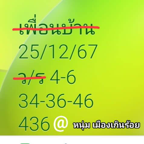 หวยลาว 25/12/67 ชุดที่ 6