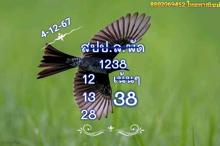 หวยลาว 4/12/67 ชุดที่ 7