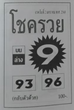 หวยโชครวย 2/1/68