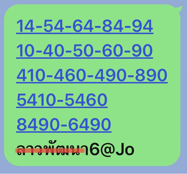 หวยลาว 6/1/68 ชุดที่ 3