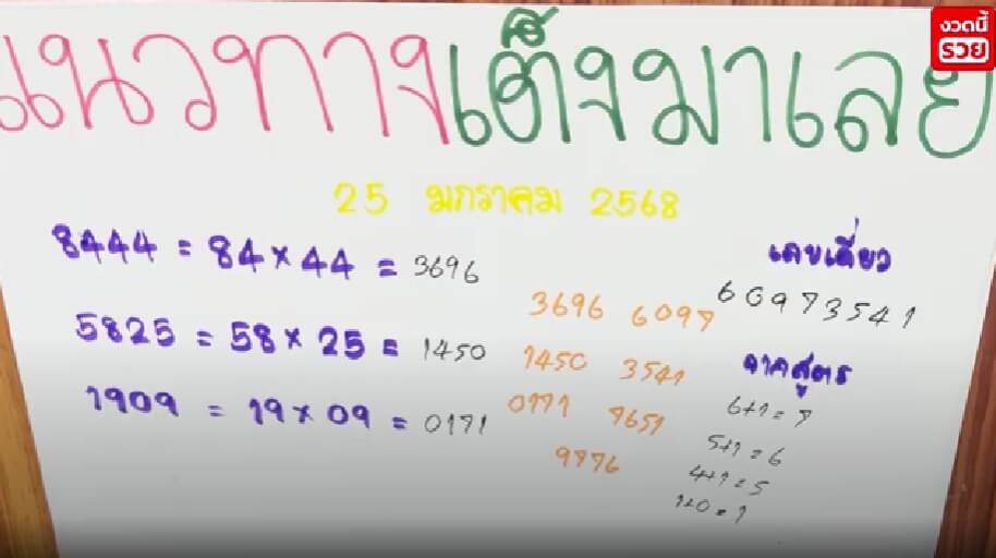 หวยมาเลย์ 25/1/68 ชุดที่ 9