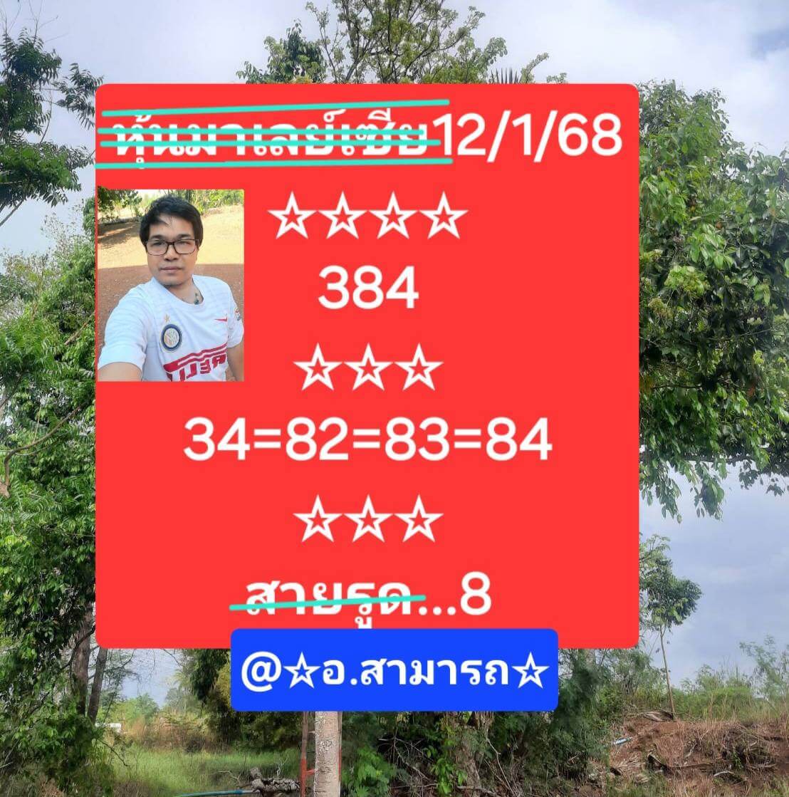 หวยมาเลย์ 12/1/68 ชุดที่ 3