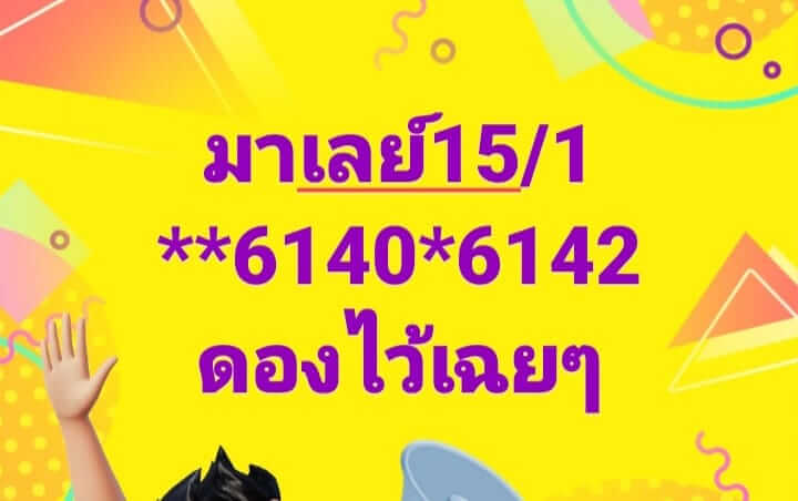 หวยมาเลย์ 15/1/68 ชุดที่ 3