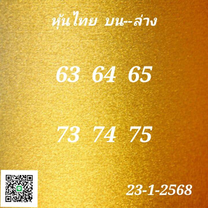 หวยหุ้น 23/1/68 ชุดที่ 3