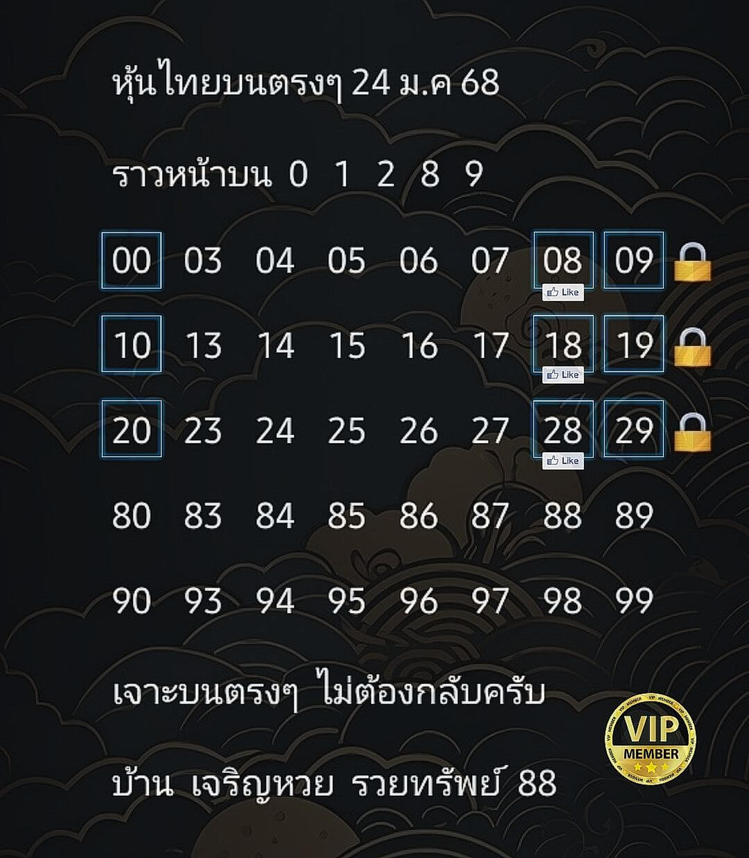 หวยหุ้น 24/1/68 ชุดที่ 5