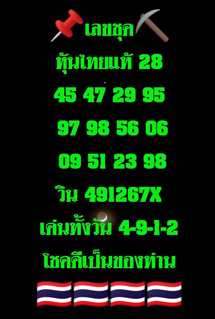 หวยหุ้น 28/1/68 ชุดที่ 5