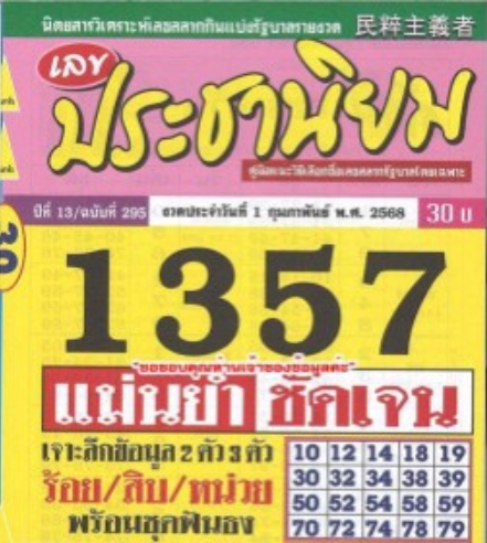 หวยประชานิยม 1/2/68