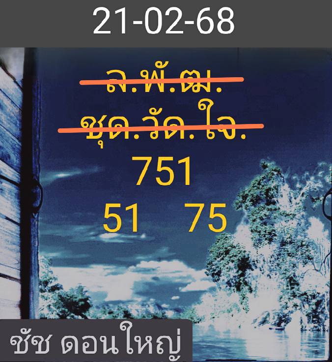 หวยลาว 21/2/68 ชุดที่ 2