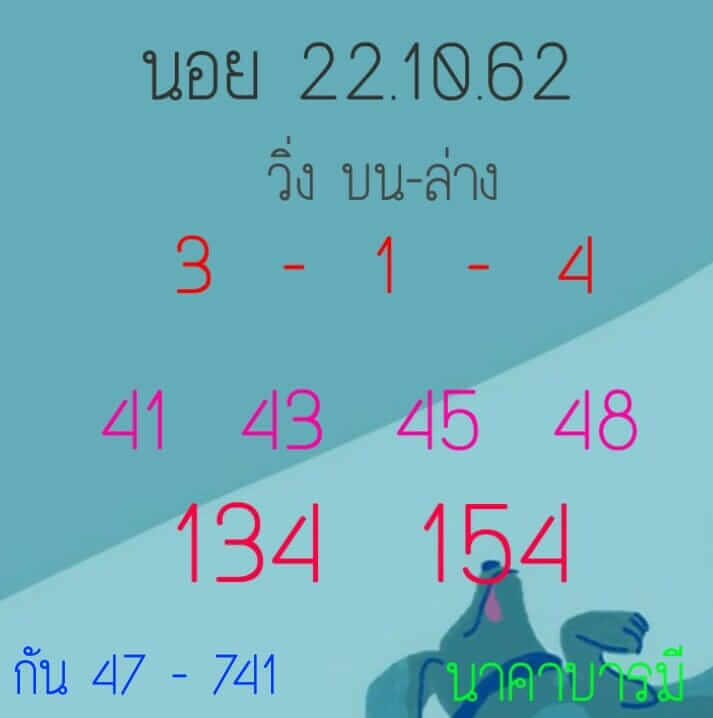 หวยฮานอย 22/10/62 ชุดเจาะเลขแม่น ชุดที่1