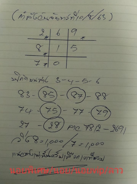 หวยฮานอย 10/8/63 ชุดที่ 5